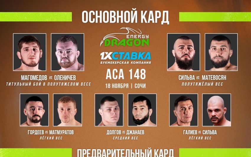 Відео бою Жунус Нізамбек - Сергій Клюєв ACA 148