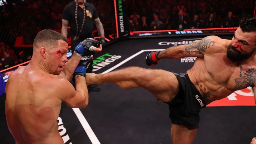 Майк Перрі достроково переміг Нейта Діаса на MVP MMA 1