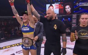 Кріс Сайборг легко розправилася з Кет Зінгано на Bellator 300