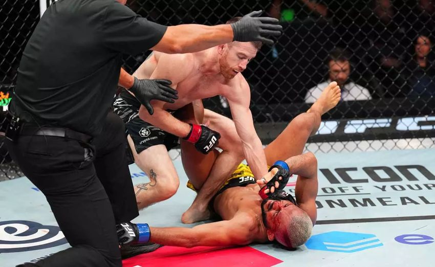 Відео бою Корі Сандхаген - Дейвісон Фігейреду UFC on ESPN 67