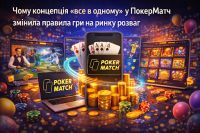 Чому концепція «все в одному» у ПокерМатч змінила правила гри на ринку розваг