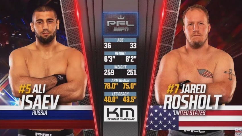 Відео бою Алі Ісаєв - Джаред Рошолт PFL 10