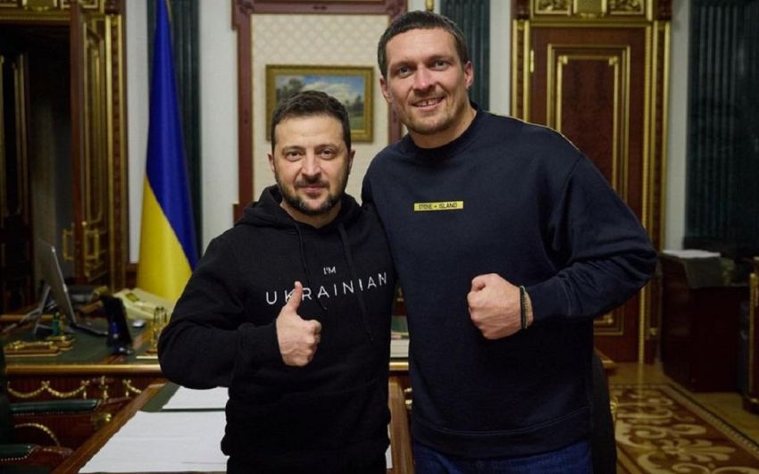 Олександр Усик захопився Зеленським: "Він красень. Якби він утік - все, нічого б не було"