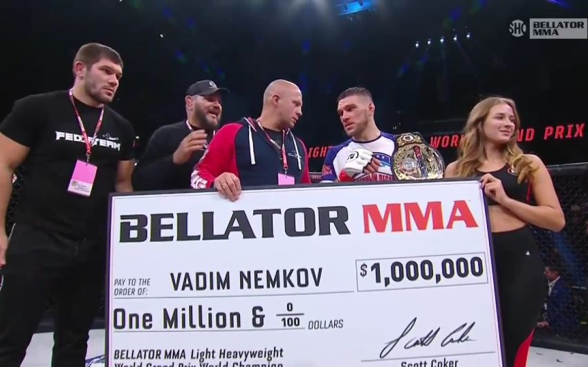 Вадим Немков переміг Корі Андерсона у фіналі Гран-прі Bellator у напівважкій вазі