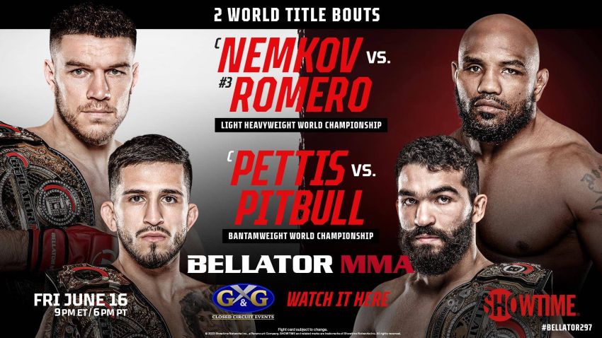 Пряма трансляція Bellator 297