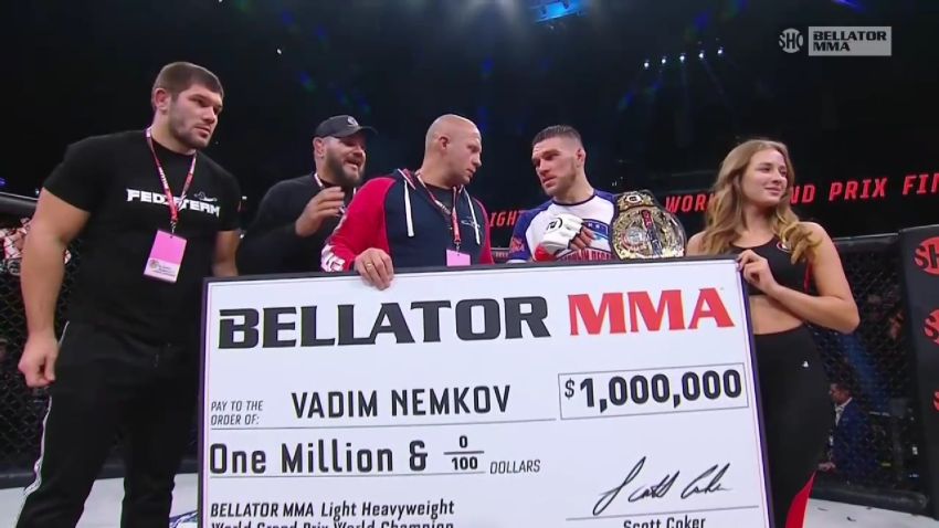 Вадим Немков переміг Корі Андерсона у фіналі Гран-прі Bellator у напівважкій вазі